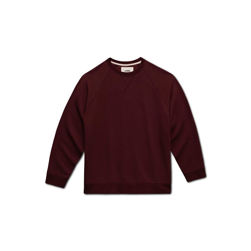 LABEL Go-To Big Crew Burgundy MD